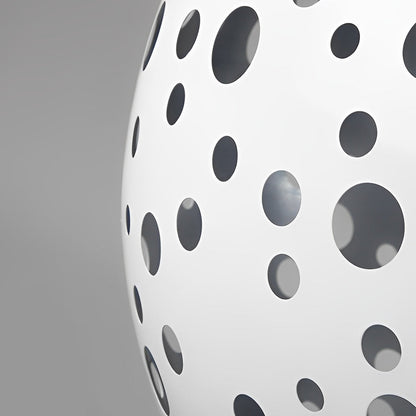 Outdoor Sphere Light Waterproof Round Hollow Metal Modern Light