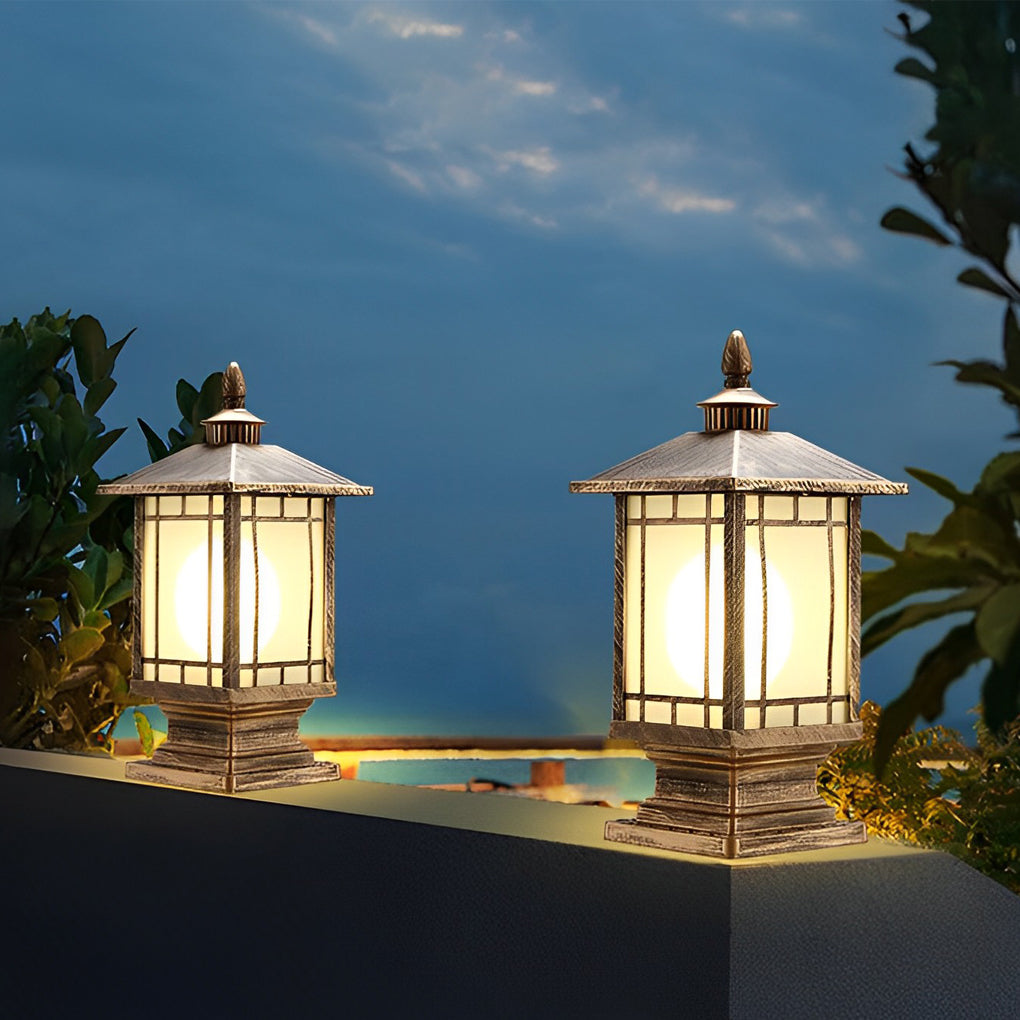 Street Light Pillar Retro Creative Waterproof Modern Outdoor Light