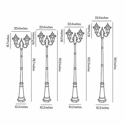 Outdoor Street Light Landscape High-Post Waterproof Lighting