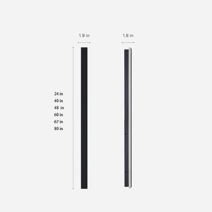 Outdoor Strip Wall Light Black Linear LED – Dimmable Exterior Facade Light for Porch & Driveway