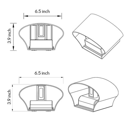 Outdoor Up Down Wall Light LED Waterproof Minimalist Style Light