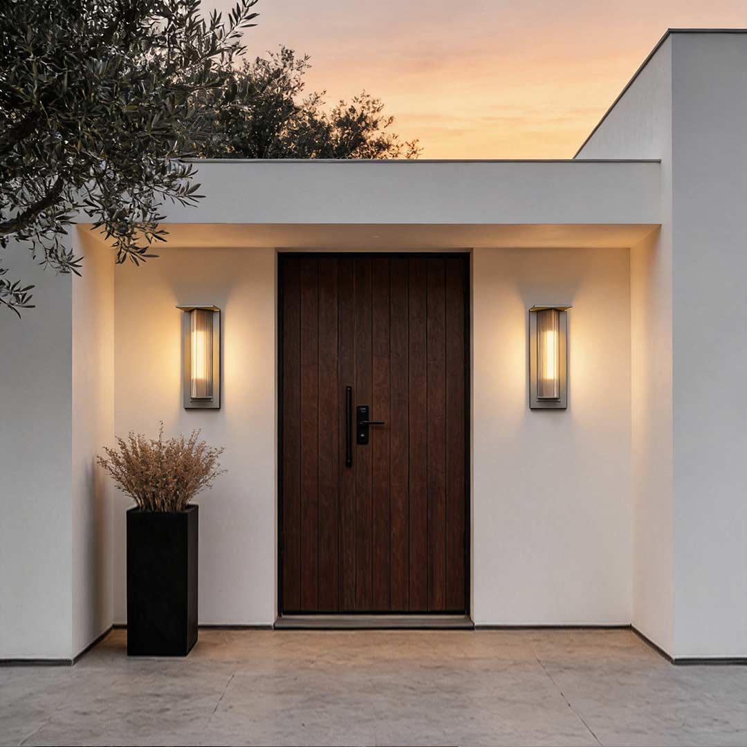 Outdoor Vertical Wall Sconce Waterproof LED Vintage Light