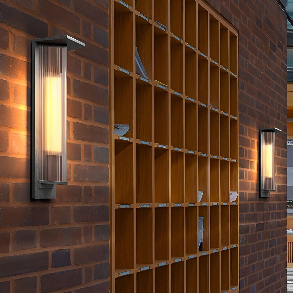 Outdoor Vertical Wall Sconce Waterproof LED Vintage Light