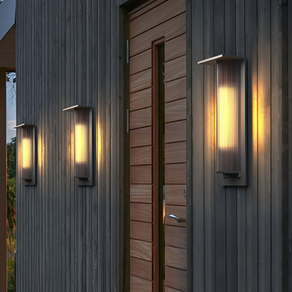 Outdoor Vertical Wall Sconce Waterproof LED Vintage Light