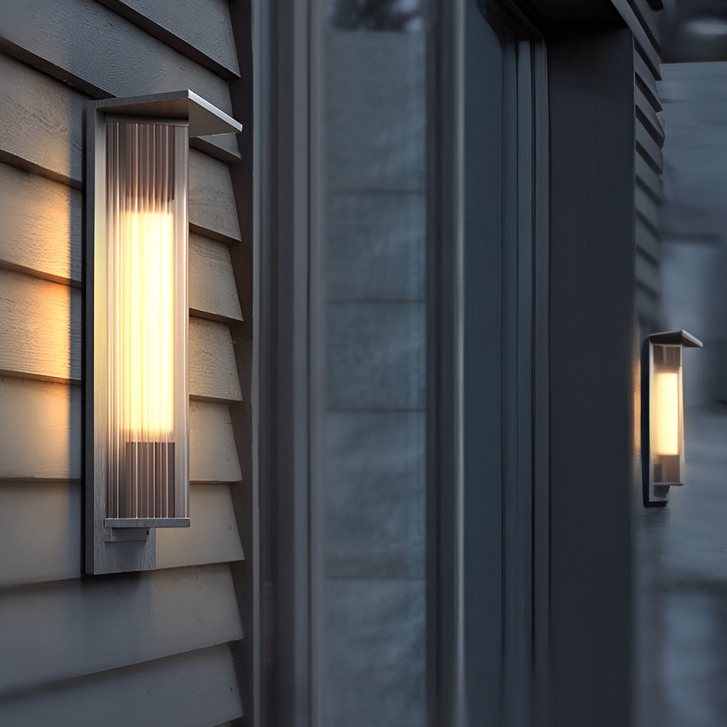 Outdoor Vertical Wall Sconce Waterproof LED Vintage Light