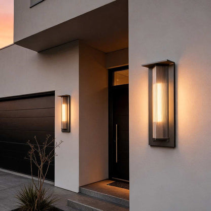 Outdoor Vertical Wall Sconce Waterproof LED Vintage Light