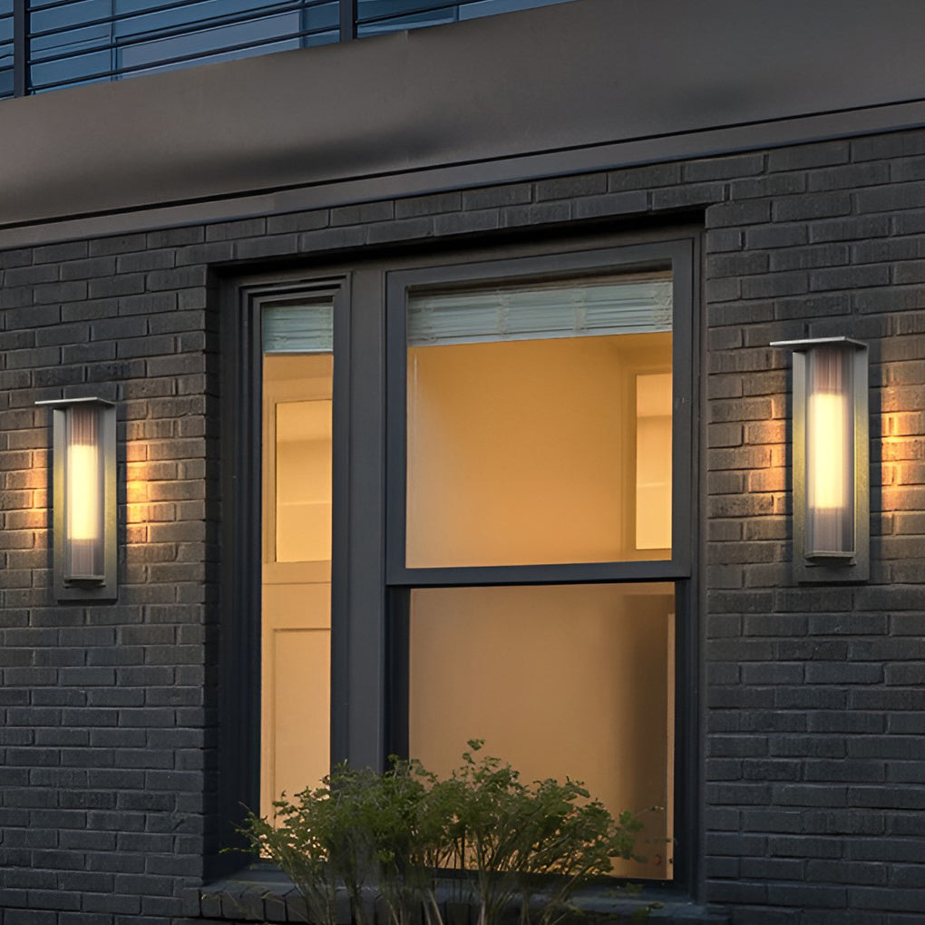 Outdoor Vertical Wall Sconce Waterproof LED Vintage Light