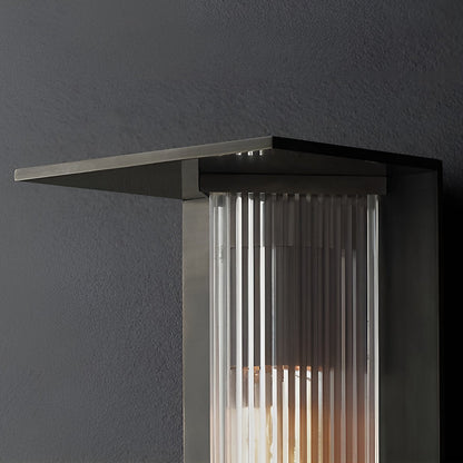 Outdoor Vertical Wall Sconce Waterproof LED Vintage Light