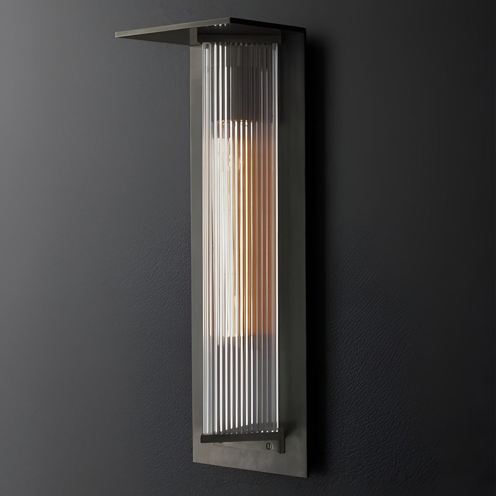 Outdoor Vertical Wall Sconce Waterproof LED Vintage Light