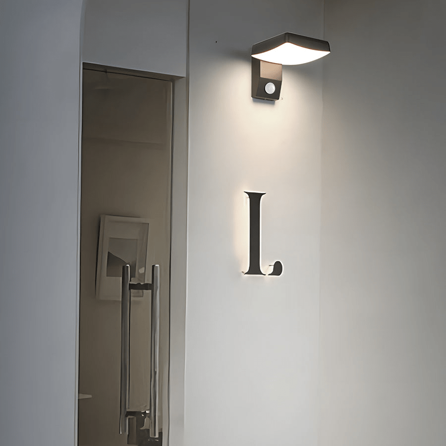 Outdoor Wall Lights with Motion Sensor Rotating Light