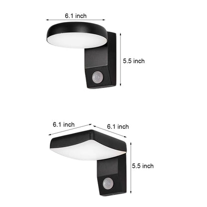 Outdoor Wall Lights with Motion Sensor Rotating Light