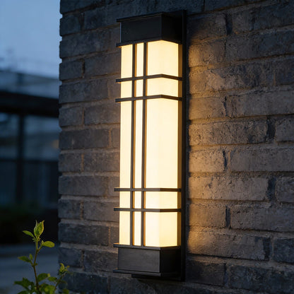 Outdoor Wall Sconce Black Retro Waterproof LED Light