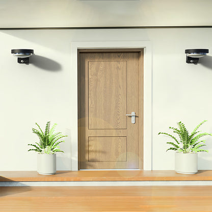 Outdoor Solar Lights Wall Mounted LED Motion Sensor Light 2 PCS