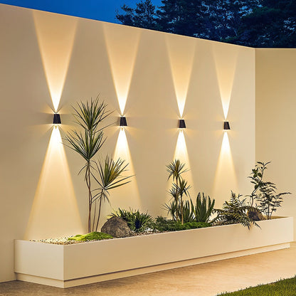 Outdoor Wall Sconce up and down Lighting Solar Light