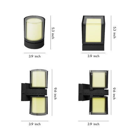 Outdoor Wall Up Lighting Waterproof Modern Creative Lamp