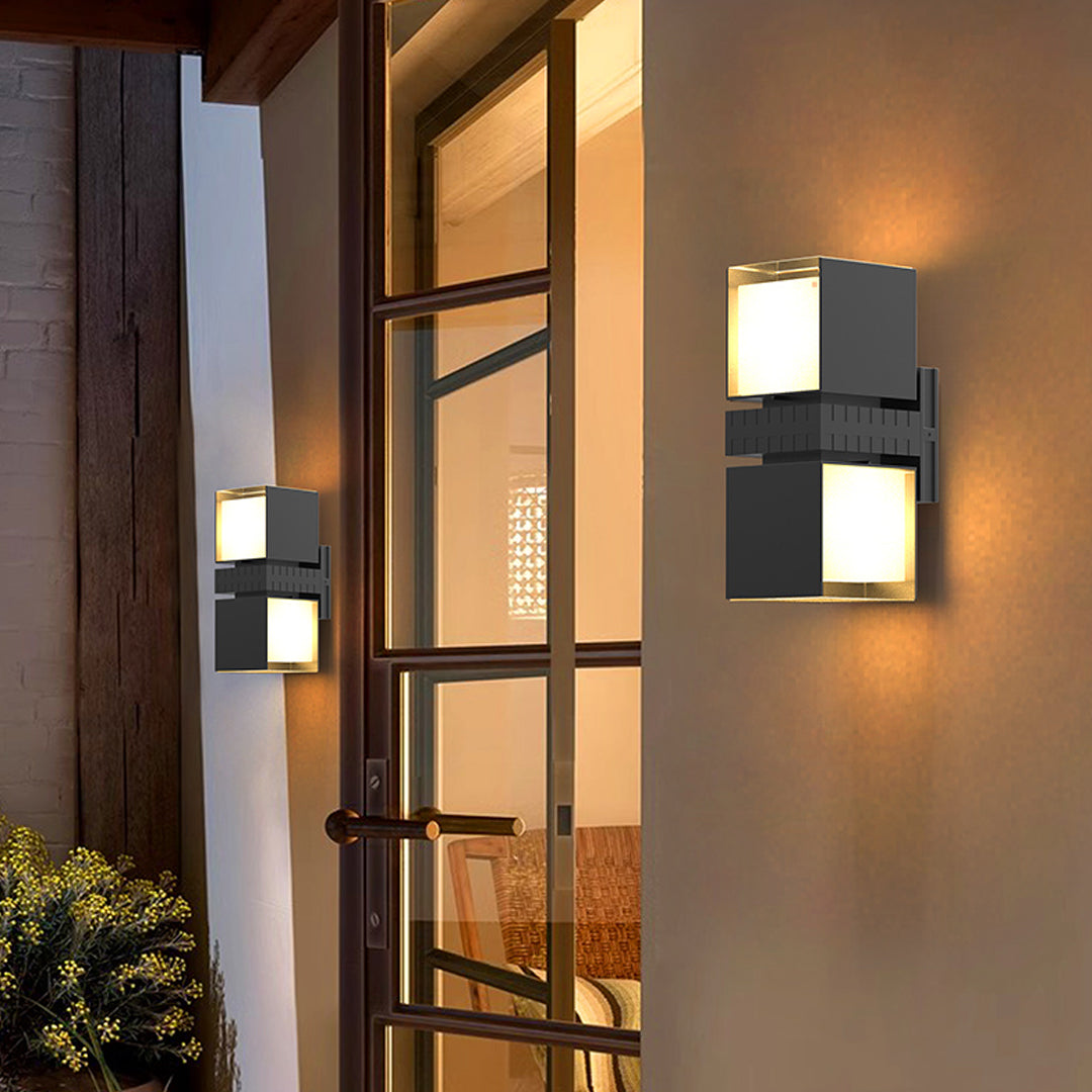 Outdoor Wall Up Lighting Waterproof Modern Creative Lamp