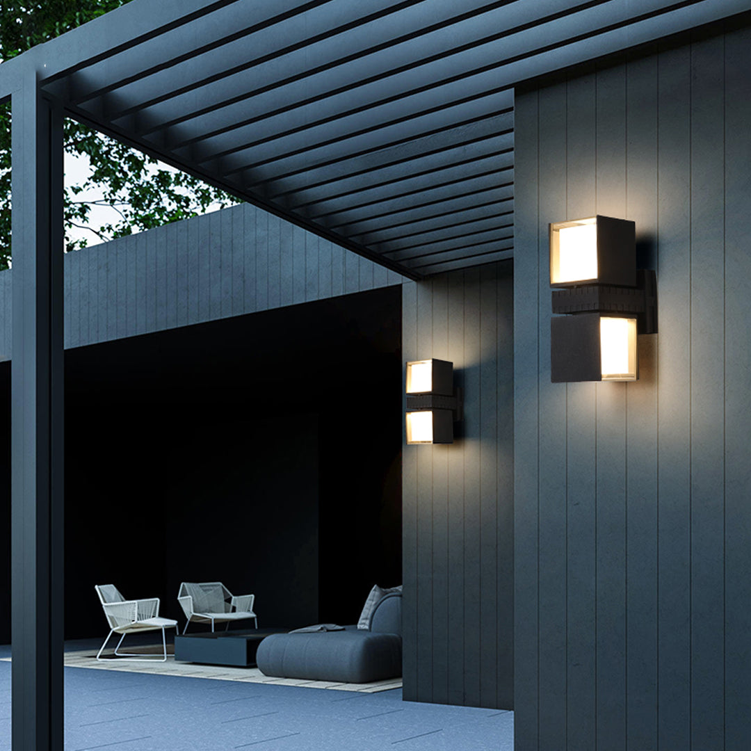 Outdoor Wall Up Lighting Waterproof Modern Creative Lamp