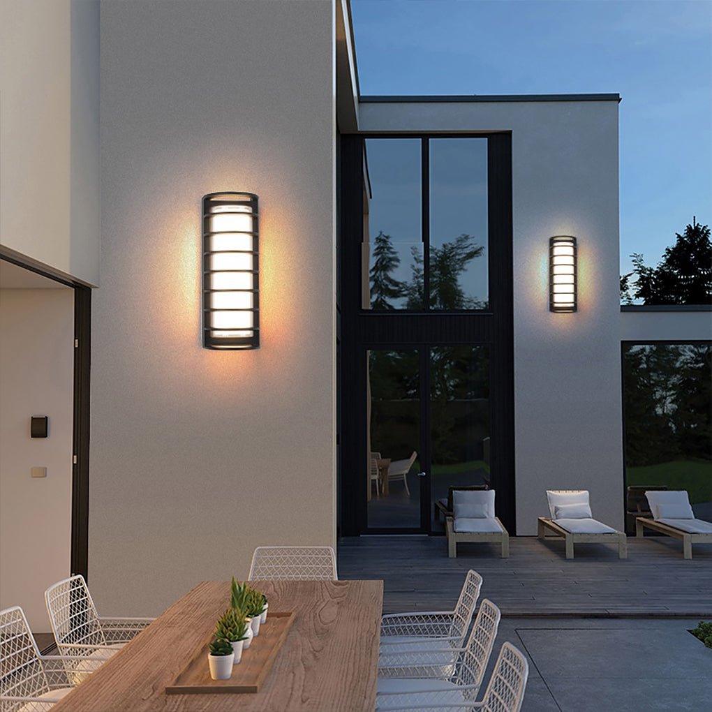 Outdoor LED Light Fixtures Wall Mount Dual-Layer Shade Light