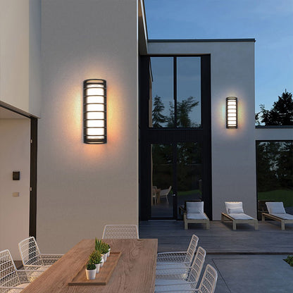 Outdoor LED Light Fixtures Wall Mount Dual-Layer Shade Light