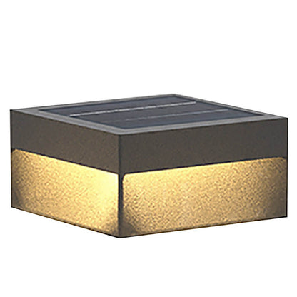 [Open-Box]Square Waterproof LED Solar Modern Outdoor Fence Post Lights Pillar Light