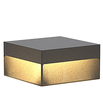 [Open-Box]Square Waterproof LED Solar Modern Outdoor Fence Post Lights Pillar Light