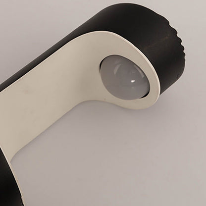 Modern Black Aluminum Outdoor Post Light with Moon Cutout IP65 Waterproof