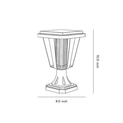 Outdoor Waterproof Post Lamp Modern Solar Motion Sensor Light