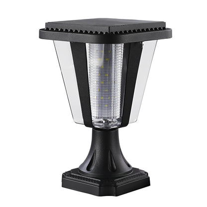 Outdoor Waterproof Post Lamp Modern Solar Motion Sensor Light