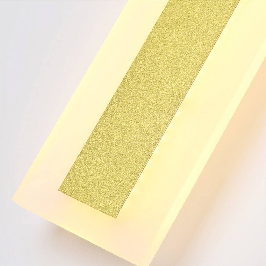 Gold Outdoor Wall Light Outdoor Minimalist Linear LED Light