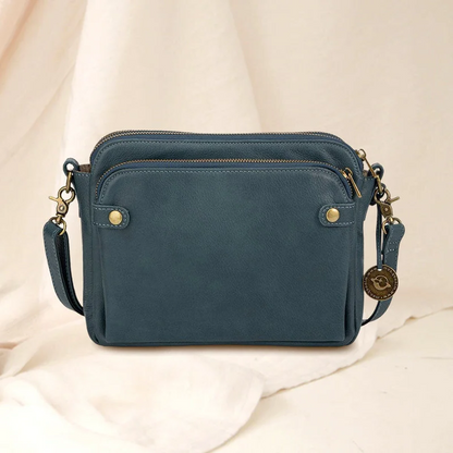 3-Layer Crossbody Leather Shoulder Bag – Convertible Clutch Purse for Women, Travel & Everyday Use