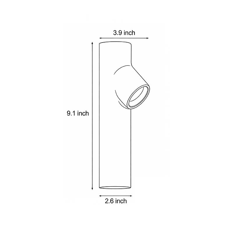Outside Wall Spot Lights Modern Tubular LED Aluminum Alloy Light