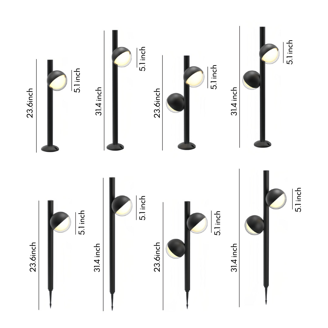 Pathway Landscape Lighting Modern Minimalist Black Light