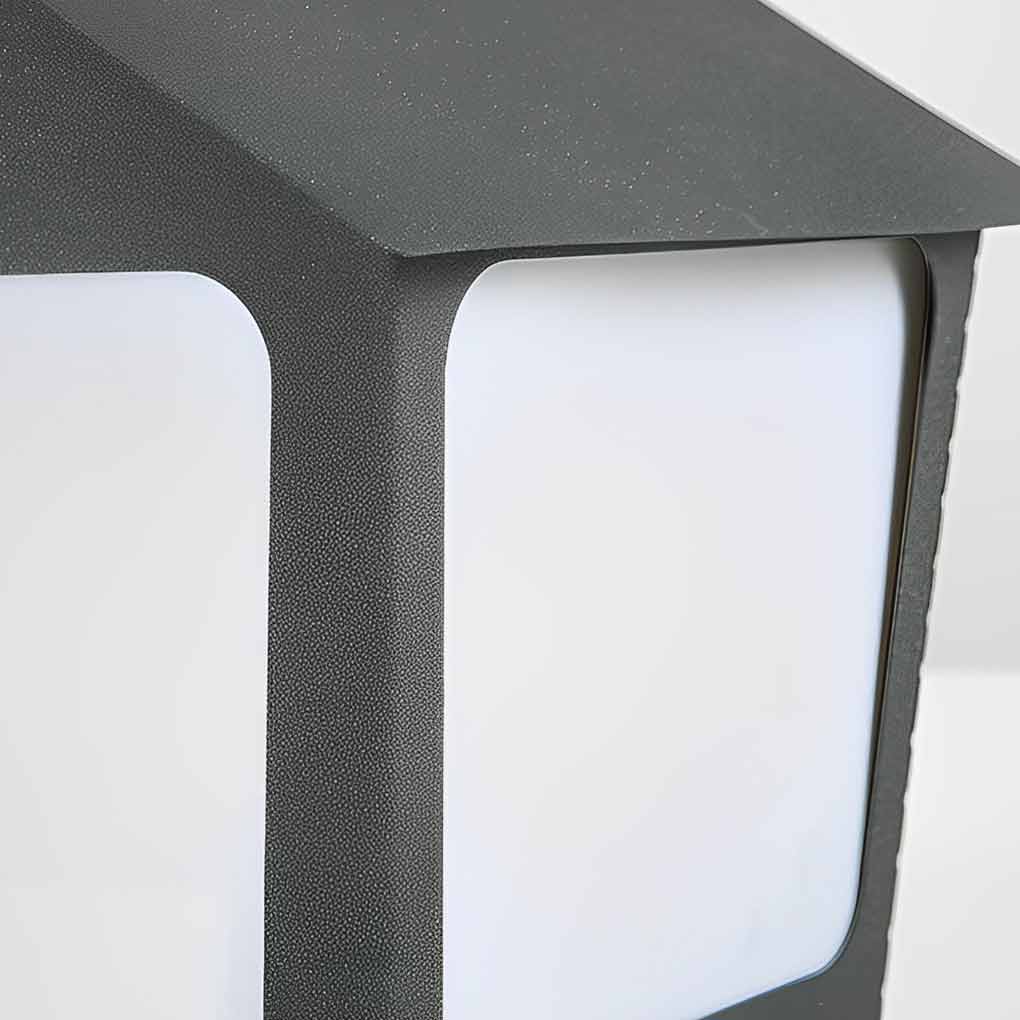 Patio Pillar Lights LED Waterproof Black Modern Light