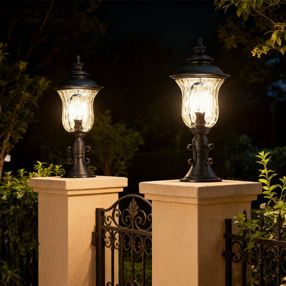 Pillar Gate Lights Outdoor Waterproof European Style Classic Lamp