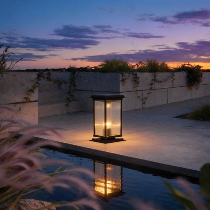 Pillar Solar Light Dual Power Supply Vintage LED Waterproof Light