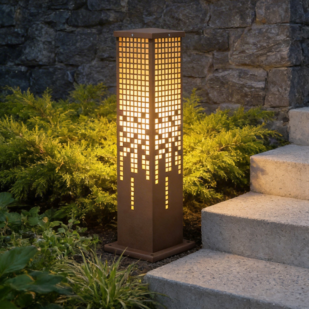 Pixel Bollard Lamp Rectangular Landscape Illumination Light