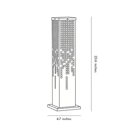 Pixel Bollard Lamp Rectangular Landscape Illumination Light