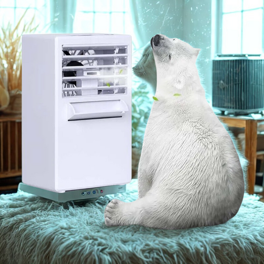 USB Portable Evaporative Cooler 3-in-1 – Personal Air Cooler, Humidifier & Fan for Desk, Bedroom & Travel