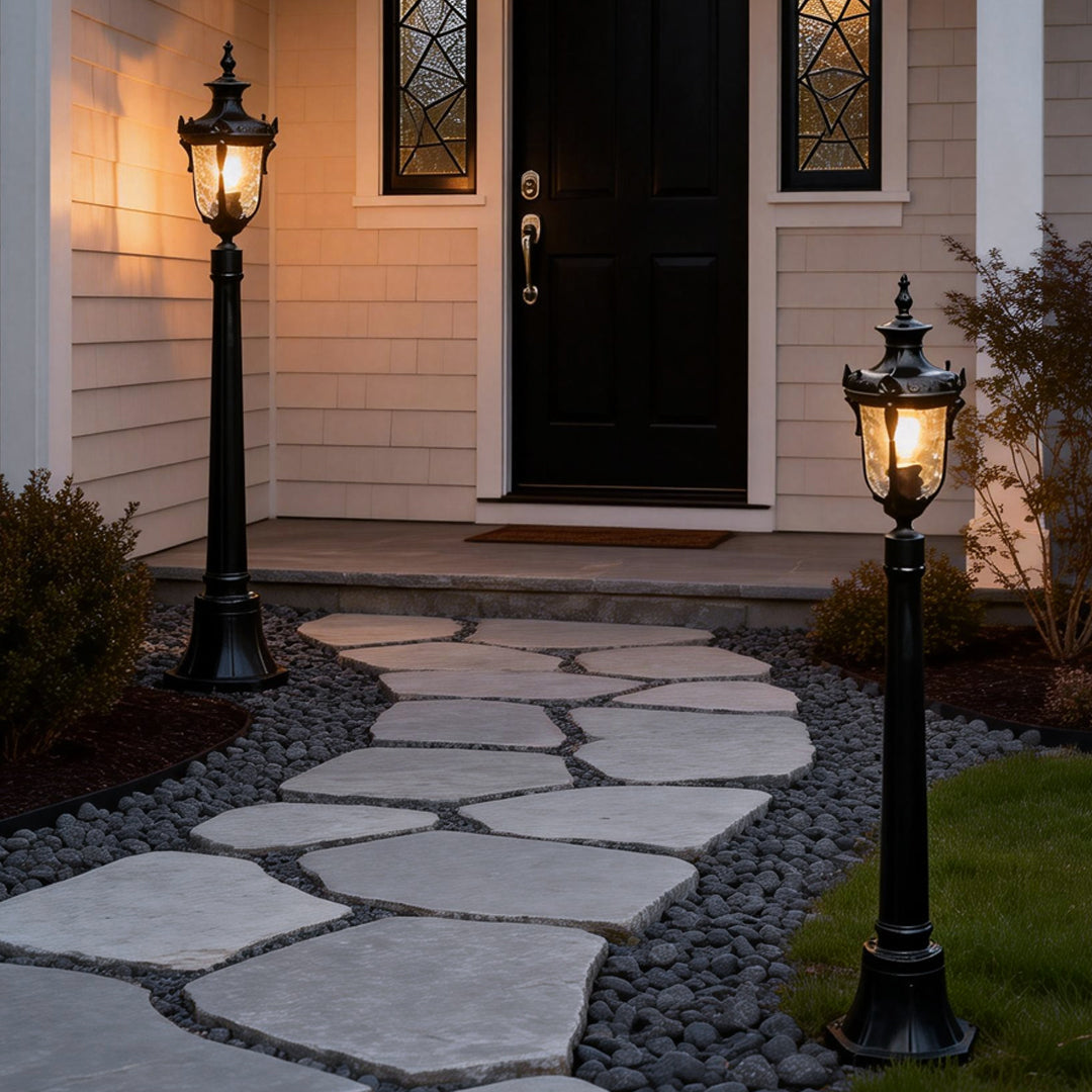 Poles for Yard Lights Elegant Waterproof Outdoor Light