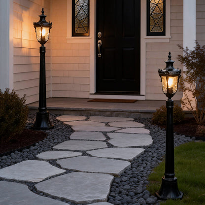 Poles for Yard Lights Elegant Waterproof Outdoor Light