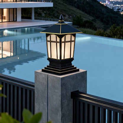 Large Outdoor Pillar Lights European Style Waterproof Light