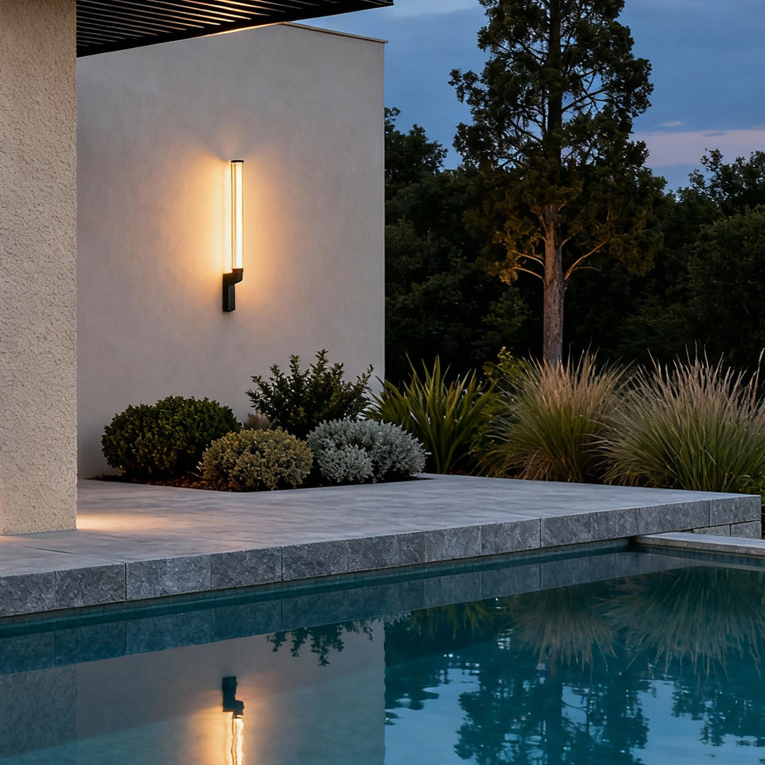 Outdoor Sconces Modern Waterproof Minimalist Glass Lamp