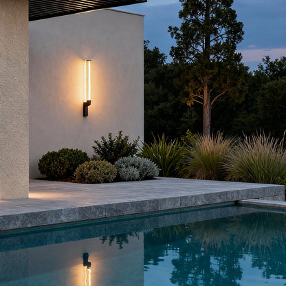Outdoor Sconces Modern Waterproof Minimalist Glass Lamp