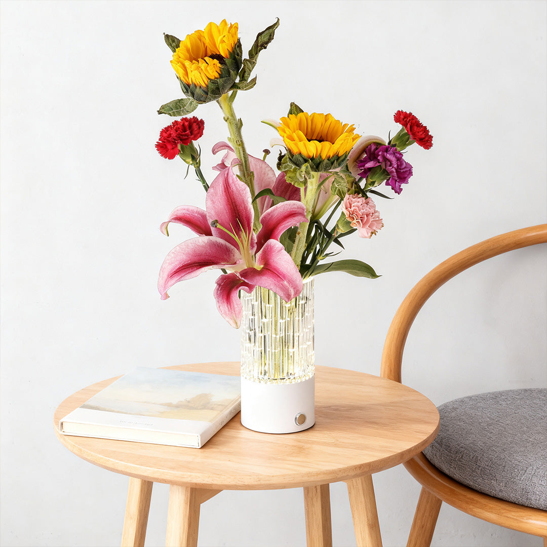 Art Deco Table Lamp - Vase-Inspired Light in ABS & PS Material