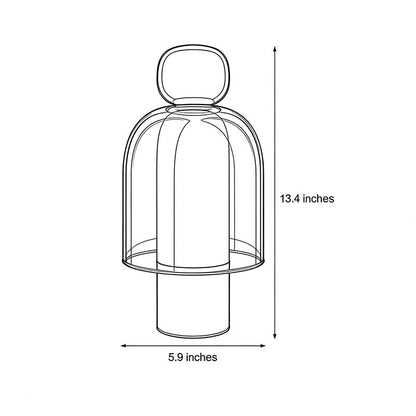 Human-Shaped Glass Table Lamp – Dimmable Artistic LED Accent Light for Modern Living Spaces
