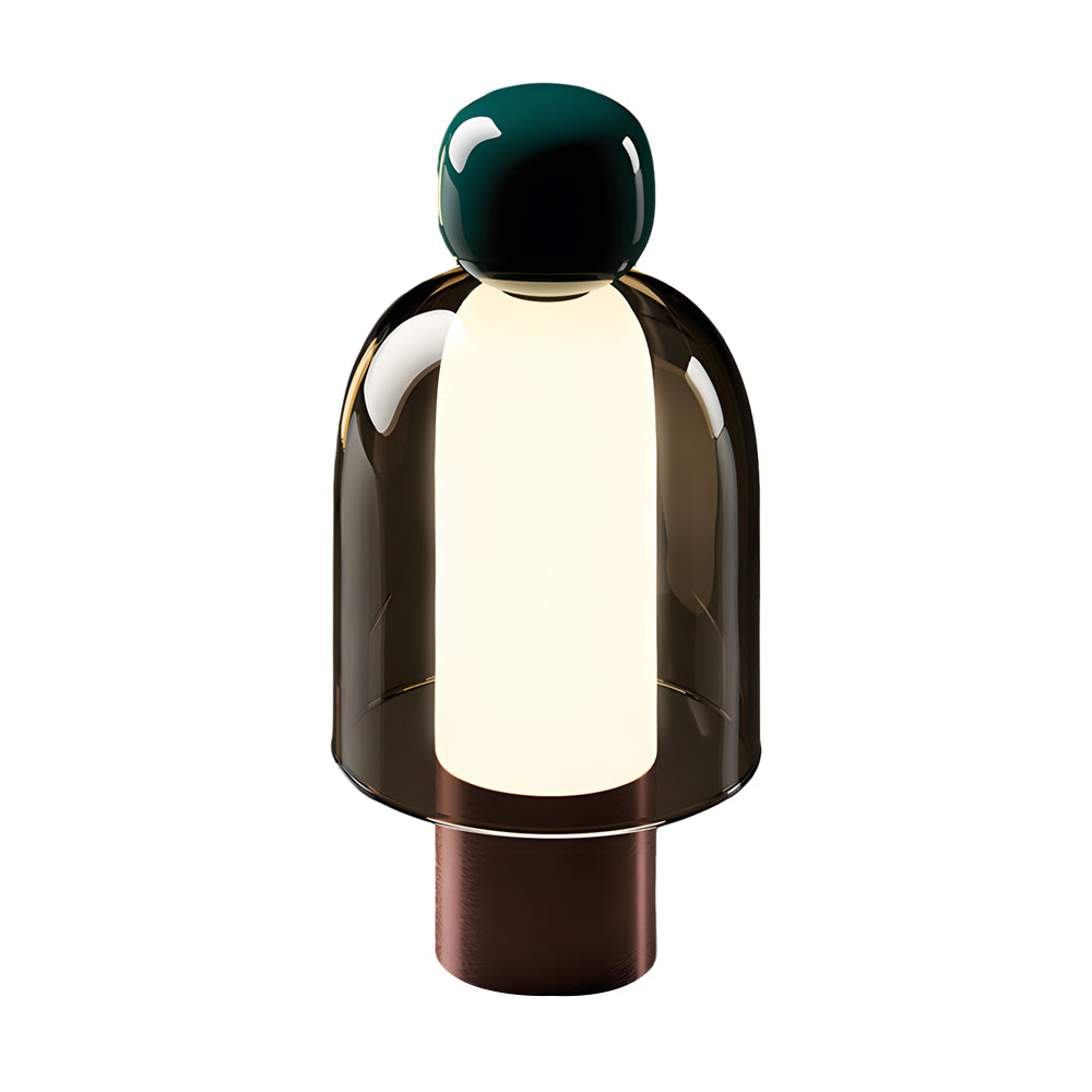 Human-Shaped Glass Table Lamp – Dimmable Artistic LED Accent Light for Modern Living Spaces