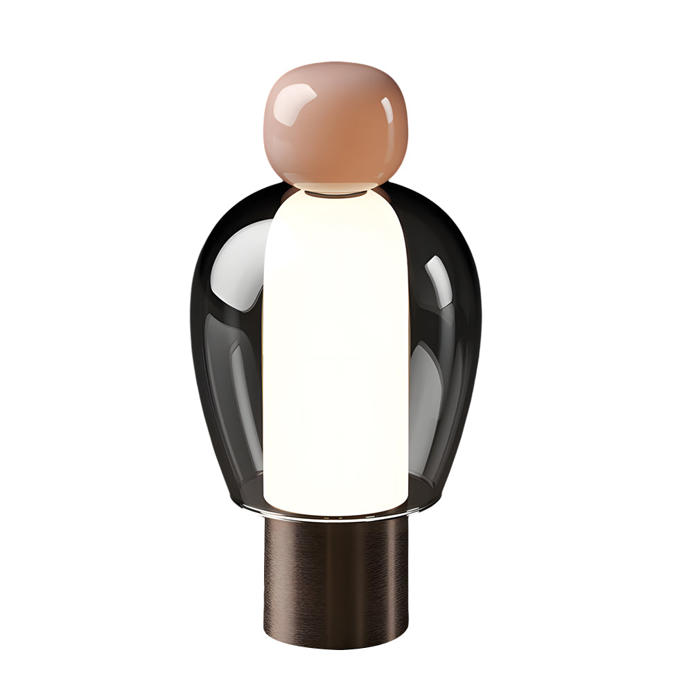 Human-Shaped Glass Table Lamp – Dimmable Artistic LED Accent Light for Modern Living Spaces