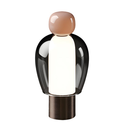 Human-Shaped Glass Table Lamp – Dimmable Artistic LED Accent Light for Modern Living Spaces