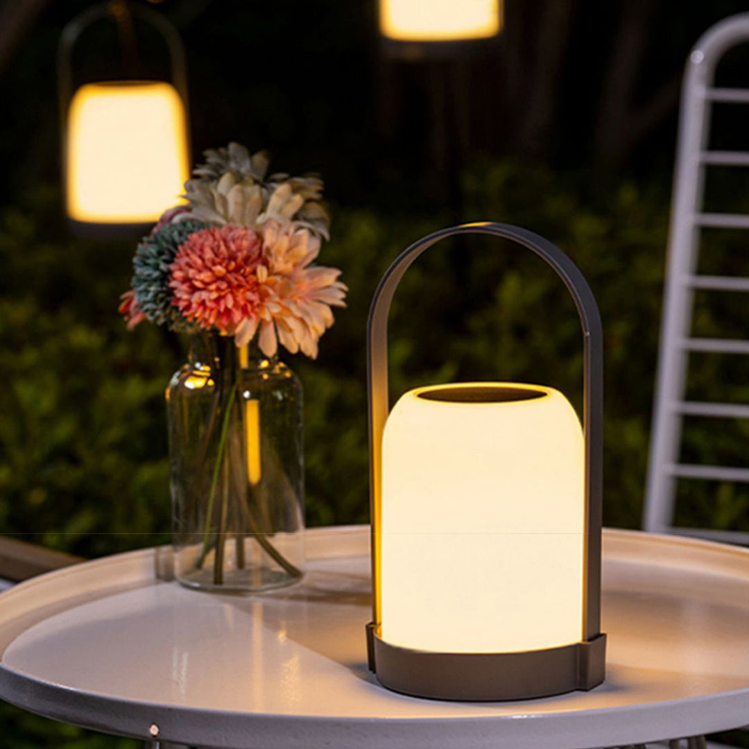 Solar & USB Rechargeable Portable LED Handheld Light – Waterproof Outdoor Lantern for Camping & Garden