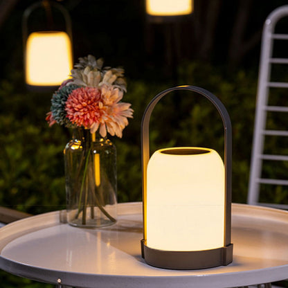 Solar & USB Rechargeable Portable LED Handheld Light – Waterproof Outdoor Lantern for Camping & Garden